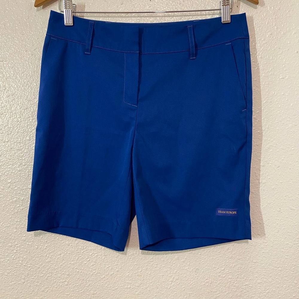 NIKA Blue Bermuda Shorts Tailored Mid-Length size 2